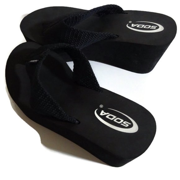 Soda Shoes - Soda Oxley-S Womens Eva Flip Flop Slip on Platform Sandals